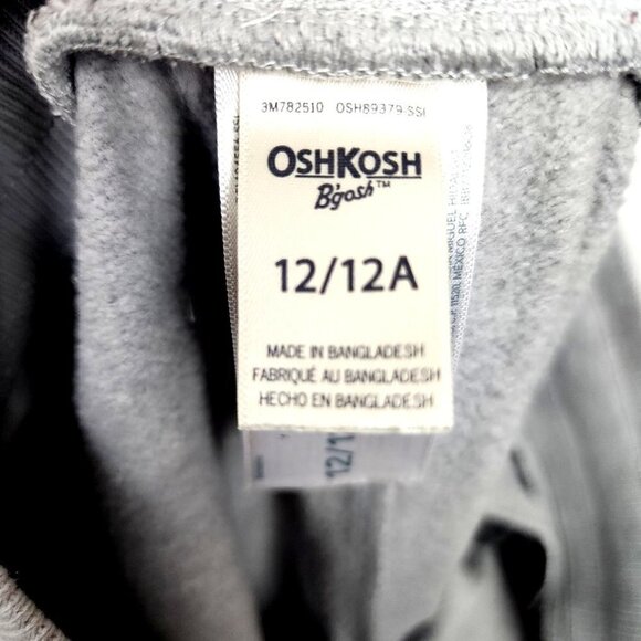OshKosh B'gosh Relaxed Fit Pull-On Joggers Gray Camo Print Big Boys Size 12 - Picture 7 of 8